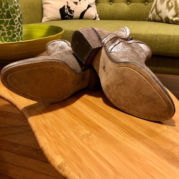 Anthropologie Seychelles Ankle Boot Metallic 8 1/2 - Picture 5 of 12